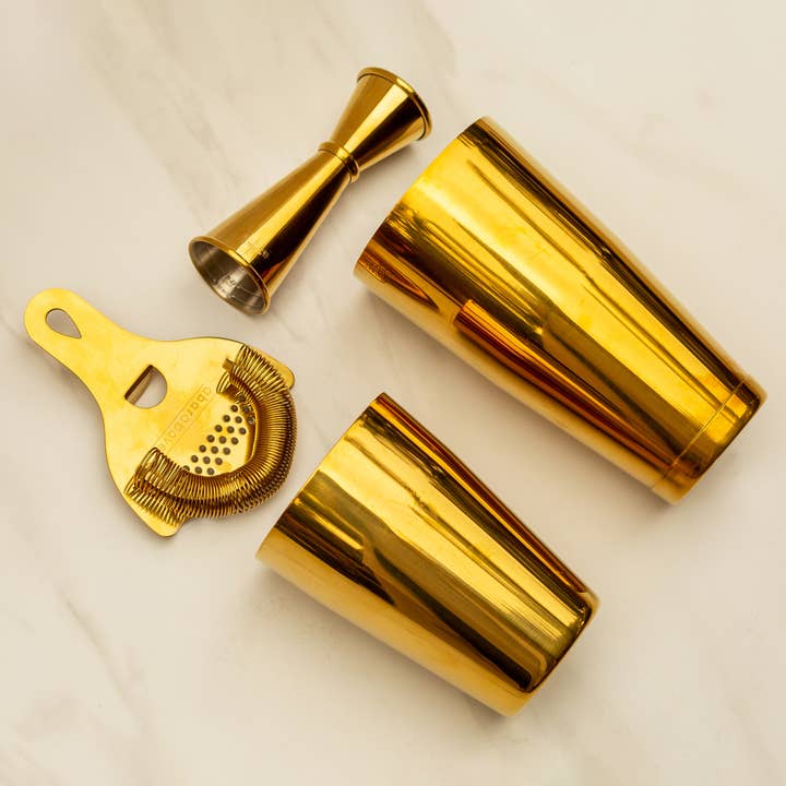 A Bar Above - Wholesale Bar Tool - Craft Cocktail Bar Set, Gold (4 Piece)3