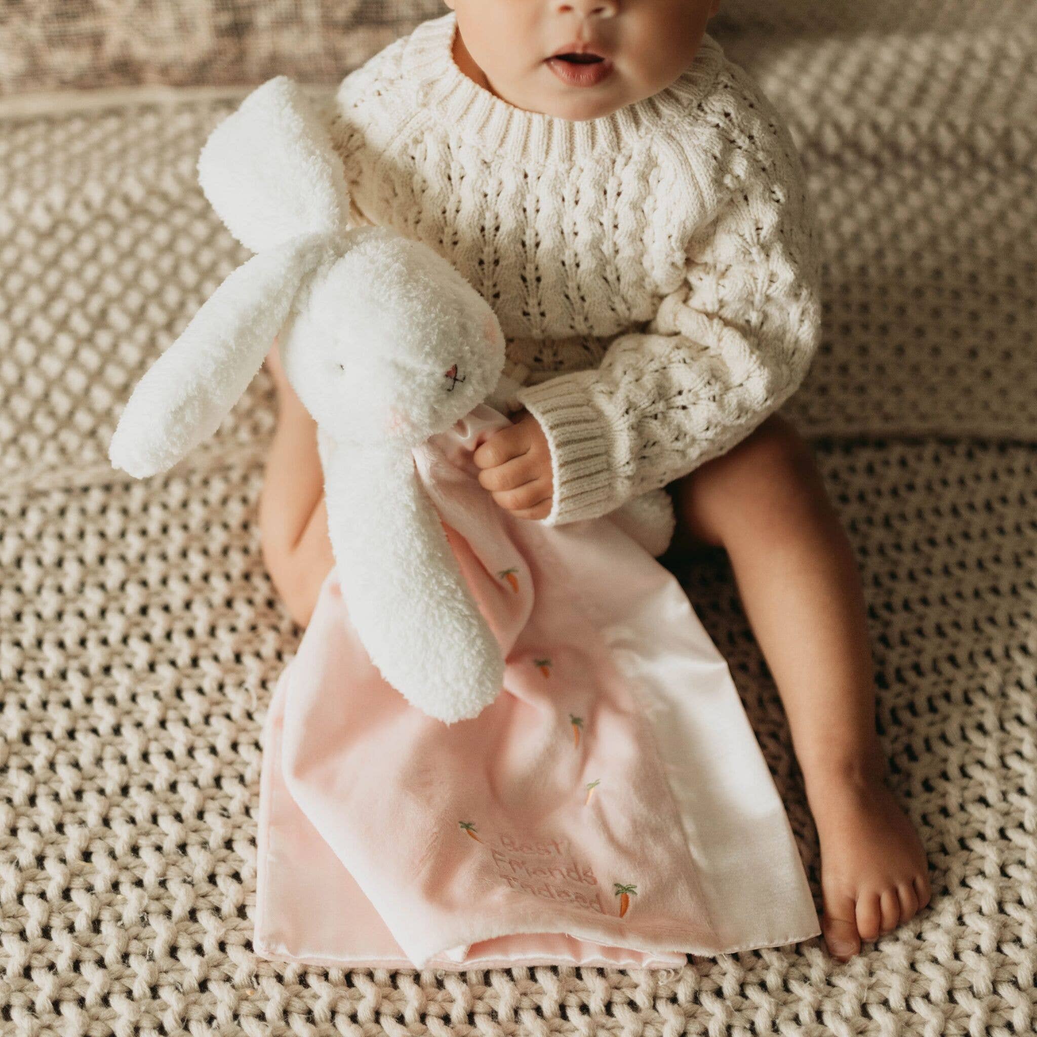 Bunnies By the Bay - Wholesale Security/Cuddle Blanket - Baby - Blossom Bunny Buddy Blanket1
