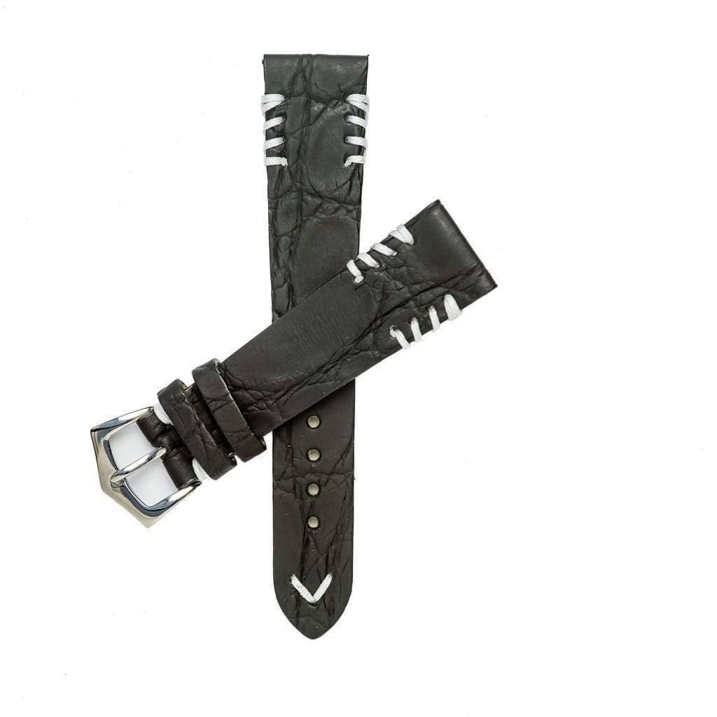 MilanoStraps - Wholesale Watch Band/Strap - Women's - Rubberized Crocodile Watch Strap with Tribal Stitches1