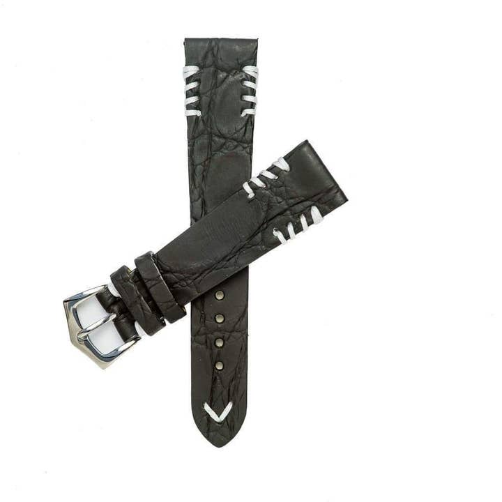 MilanoStraps - Wholesale Watch Band/Strap - Women's - Rubberized Crocodile Watch Strap with Tribal Stitches1