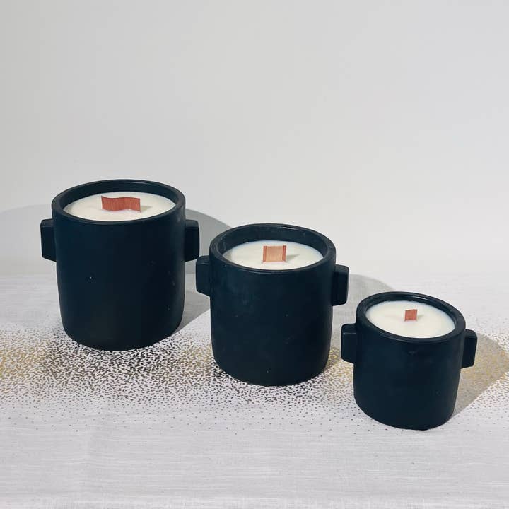 Velas negras de orejas de hormigón para venta al por mayor de .AVPV. Studio