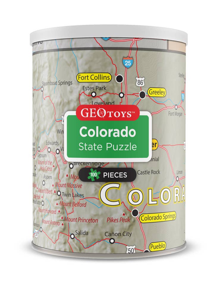 Geotoys 100 Piece Mini Puzzle - Colorado for wholesale by Geotoys