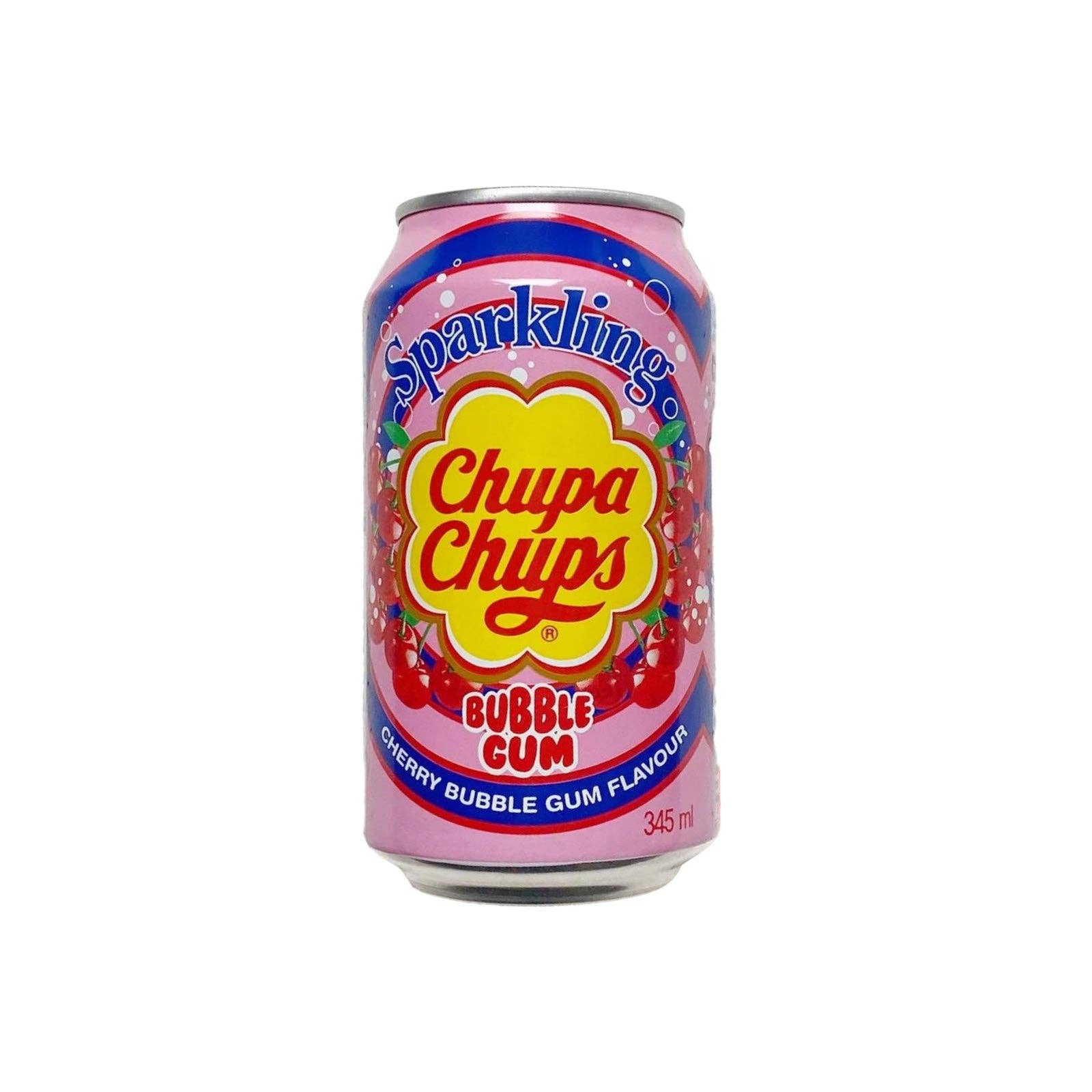 Made in eatalia - Wholesale Soda/Carbonated Drink - Chupa Chups Sparkling Cherry Bubble Gum Soda (Can) 345ml (Chupa Chups)0