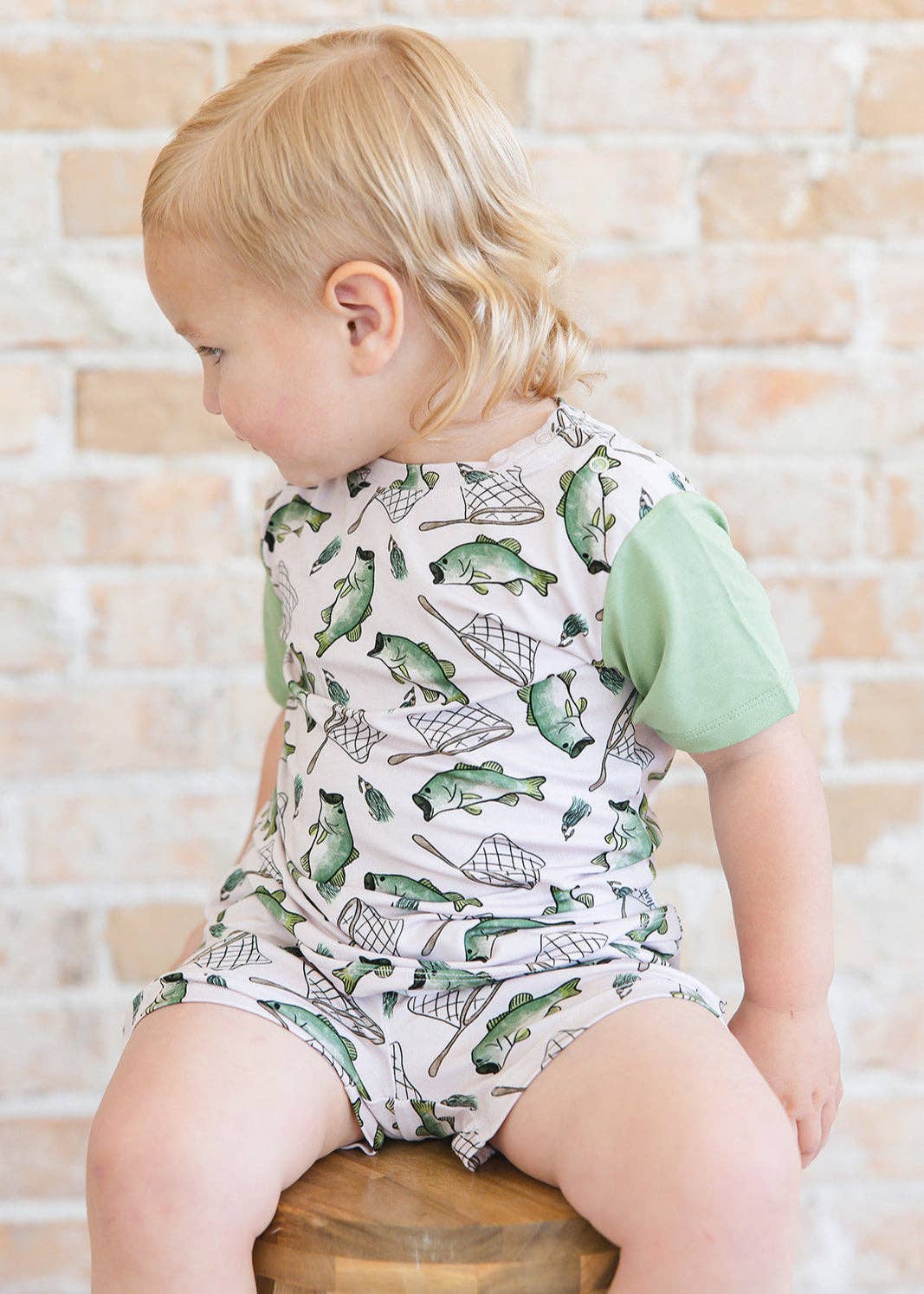 Charlie Lou Baby - Wholesale Top & Short Set - Kids - Bamboo Shortie Set | Gone Fishin'4