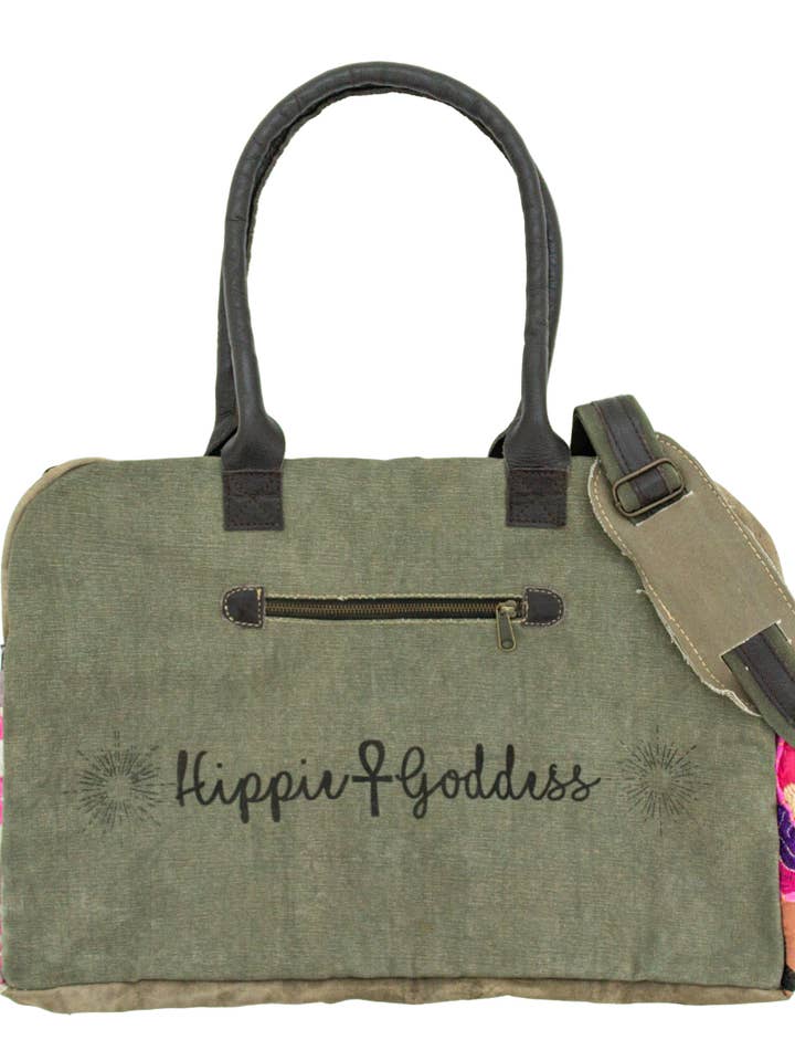 Hippie Goddess Military Tent Duffle Bag for wholesale by Vintage Addiction