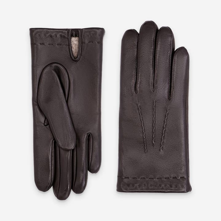 Lamb leather gloves - 100% wool - 22005TR for wholesale by Glove Story