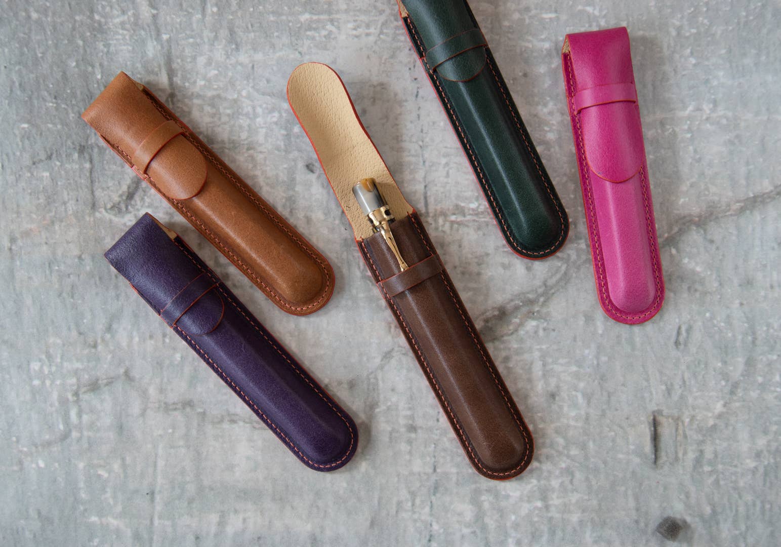 Creatico - Wholesale Pen & Pencil Holder - Leatherkind Amalfi Regular Pen Case0