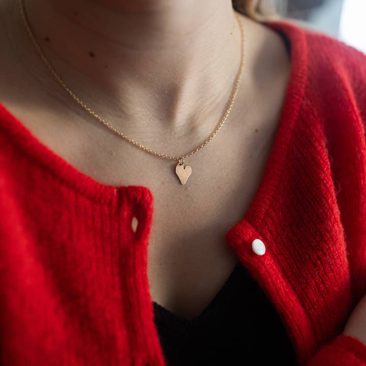 Amore Copper Heart Gold Plated Necklace for wholesale by Mend on the Move