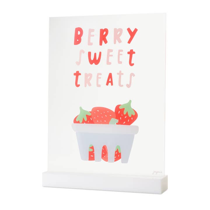 Berry Sweet Treats Acrylic Table Top Sign for wholesale by Joyeux Company