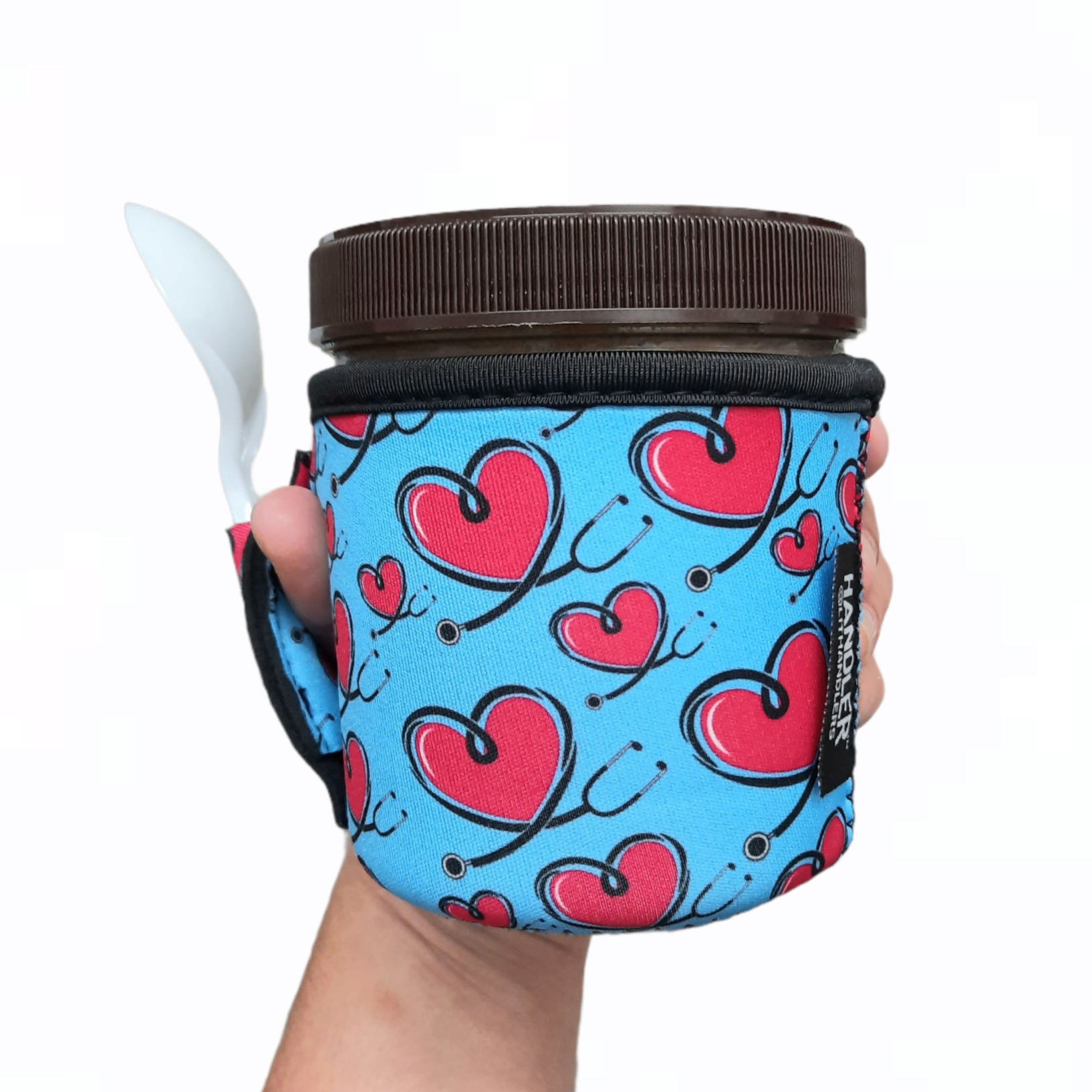 Drink Handlers - Wholesale Drink Huggers & Koozies - Love A Nurse Pint Size Ice Cream Handler™1