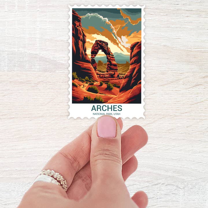 Autocollant Parc National des Arches pour la vente par The Daydreamer Designz