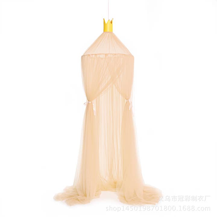 MyKids-USA® - Wholesale Bed Canopy - Kids & Baby - Children’s Room Round Top Baby Crib Mosquito Net, Trendy Summer Palace-Style Bed Canopy, Installation-Free Baby Mosquito Protection Cover3