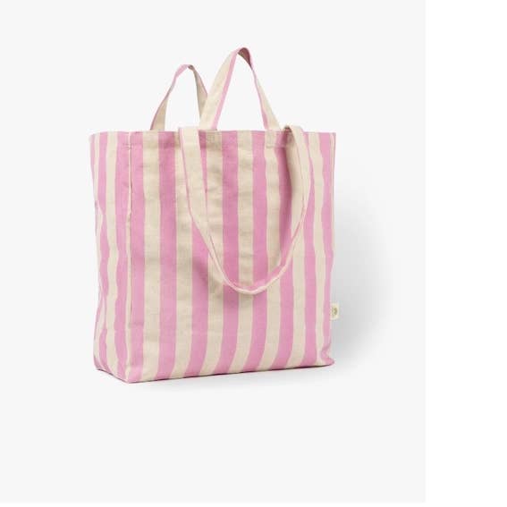 Alo Organic International - Wholesale Tote Bag - Women's - Striped Canvas Tote Bag Original - Any Colors