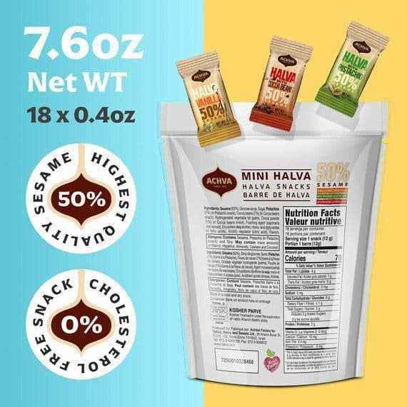 Galil Brands - Venta al por mayor Tarta - Mini bolsa de snack de halva | Halva | 215 g1