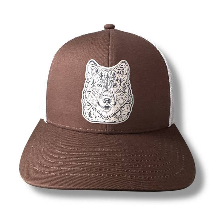 Wolf Trucker Hat for wholesale by Wild Slice Designs