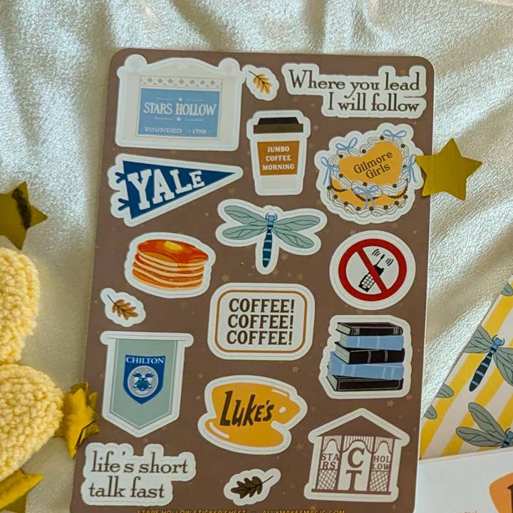 stars hollow sticker sheet for wholesale by allymakesmagic