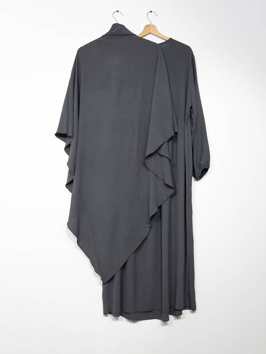 IDEAL OUTFIT - Wholesale Kaftan - Dames - 2-delige khimar en abaya set in jazzstijl ref:e2326+2501jazz46