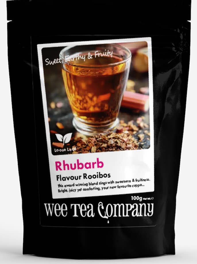 Rhubarb Rooibos Tea (by The Wee Tea Company) for wholesale by Forth Coffee Roasters