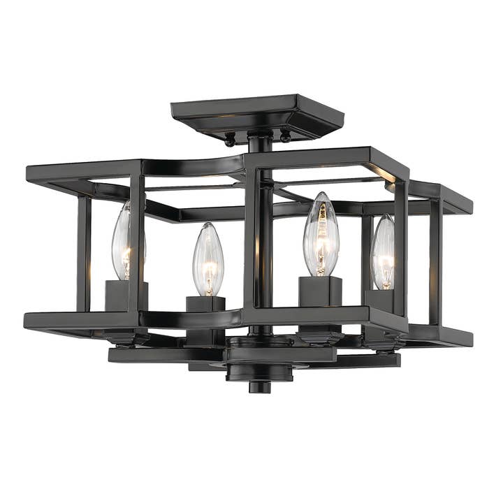 Bellare Semi-Flush Light Fixture for wholesale by Golden Lighting