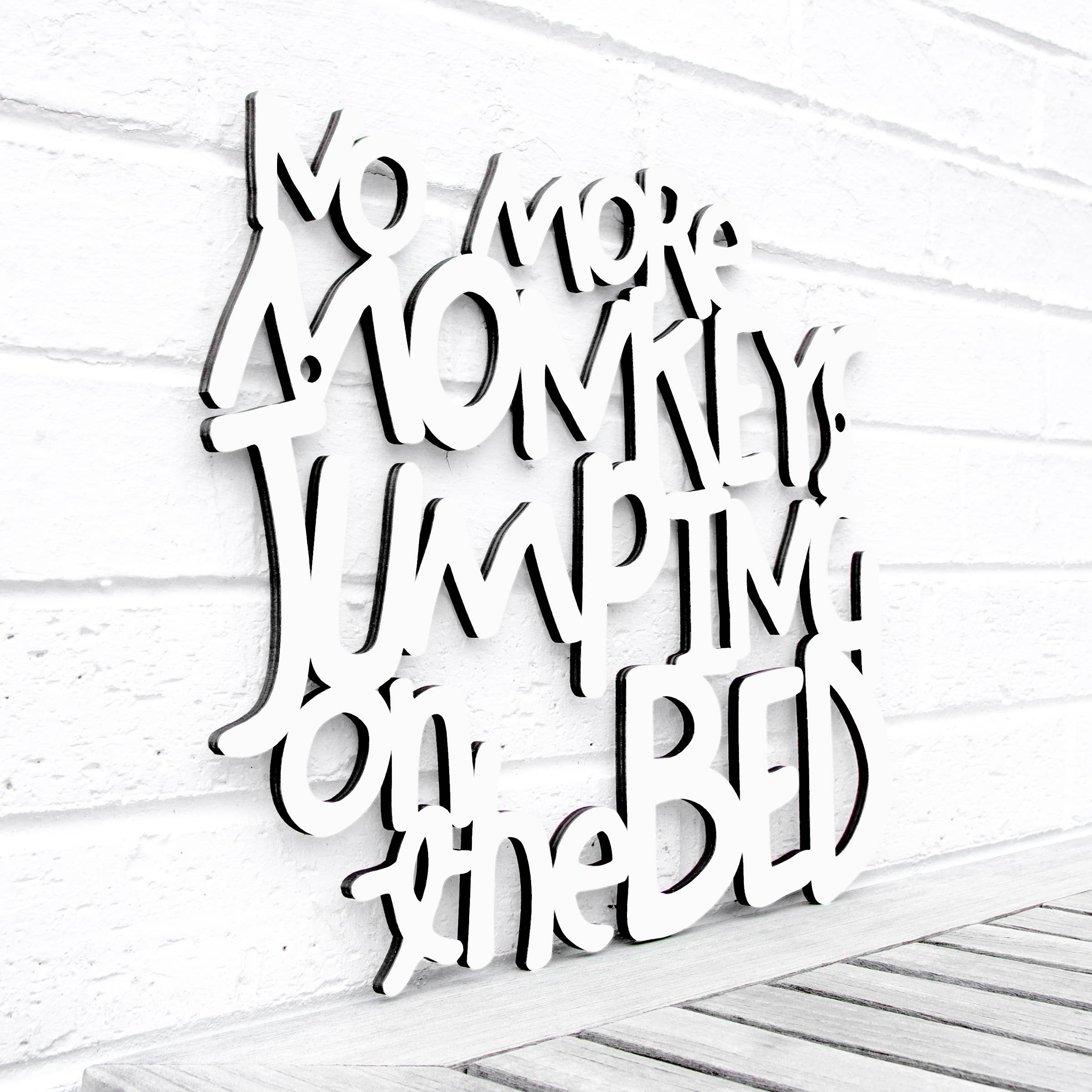 Spunky Fluff - Wholesale Wall Decor - Kids & Baby - No More Monkeys Jumping On The Bed, Kids Playroom Wall Art21