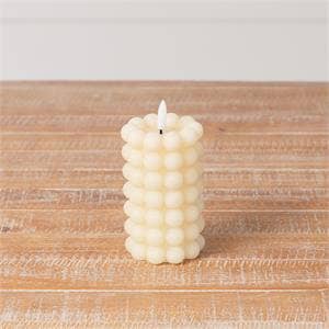 Audrey's Home & Gift – wholesale Avsmalnande ljus – LED-krämbubbelstearinljus (PC)2