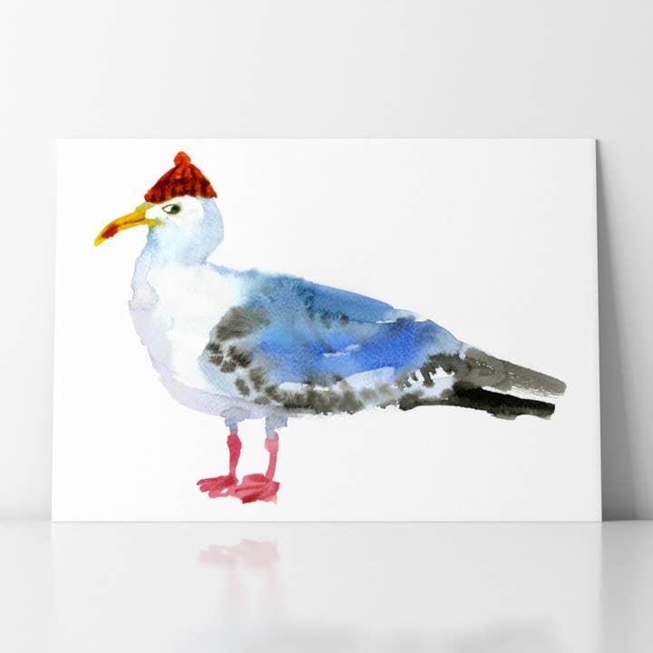 Seagull Giclée Print for wholesale by Rosie Webb illustrations