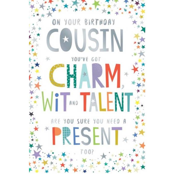 Kingfisher Cards – wholesale Birthday card – COUSIN