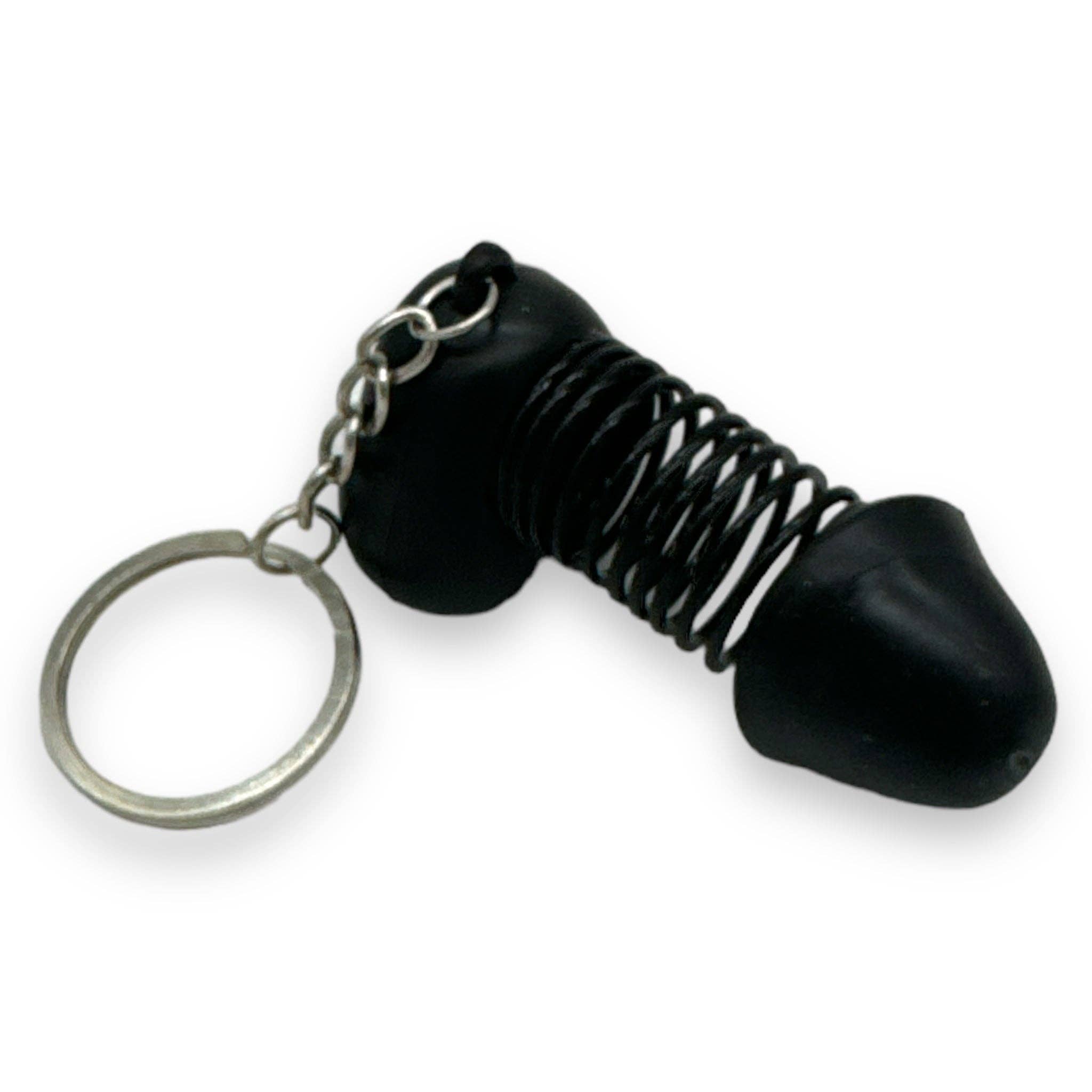 Kinky Pleasure - Wholesale Fopcadeautje/hebbedingetje - Kinky Pleasure - KP024 - Keychain Retractable Penis in Plastic Display - 48 Pieces7