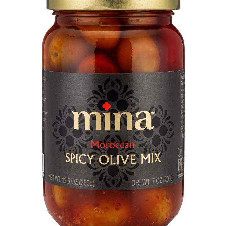 Mina - Wholesale Olives - 12.5 oz Spicy Olive Mix0