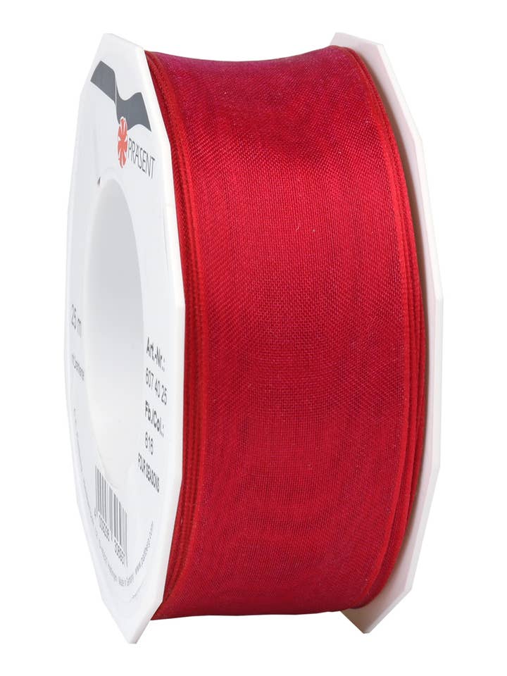 Four Seasons organza 25 m rulle 40 mm hindbær med for engroshandel hos C.E. PATTBERG GmbH & Co. KG