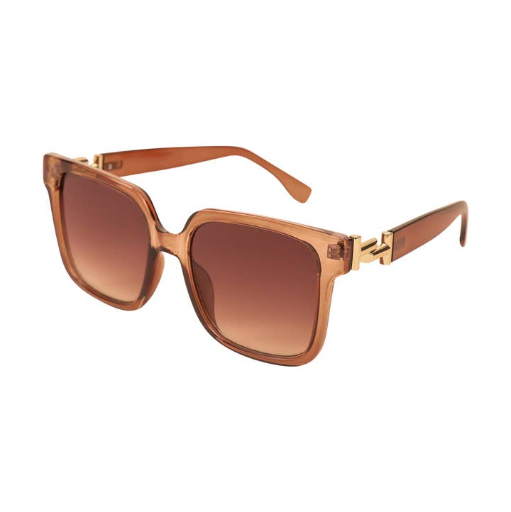 Luxe Lainey Sunglasses - Rose for wholesale by Powder Design inc - US