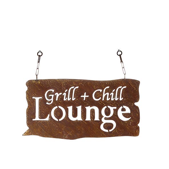 Vosteen - Wholesale Bord/bordje - Grill+Chill Lounge metalen tafel, L45cm, W23cm, rood0