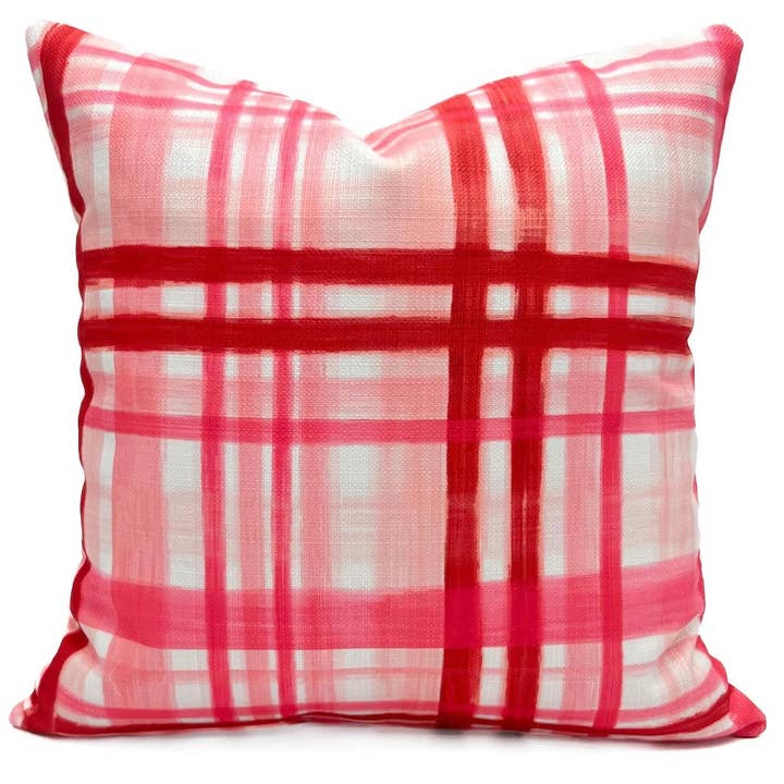 Almofada de Xadrez do Dia dos Namorados por atacado de Rachel Brooks Design, LLC