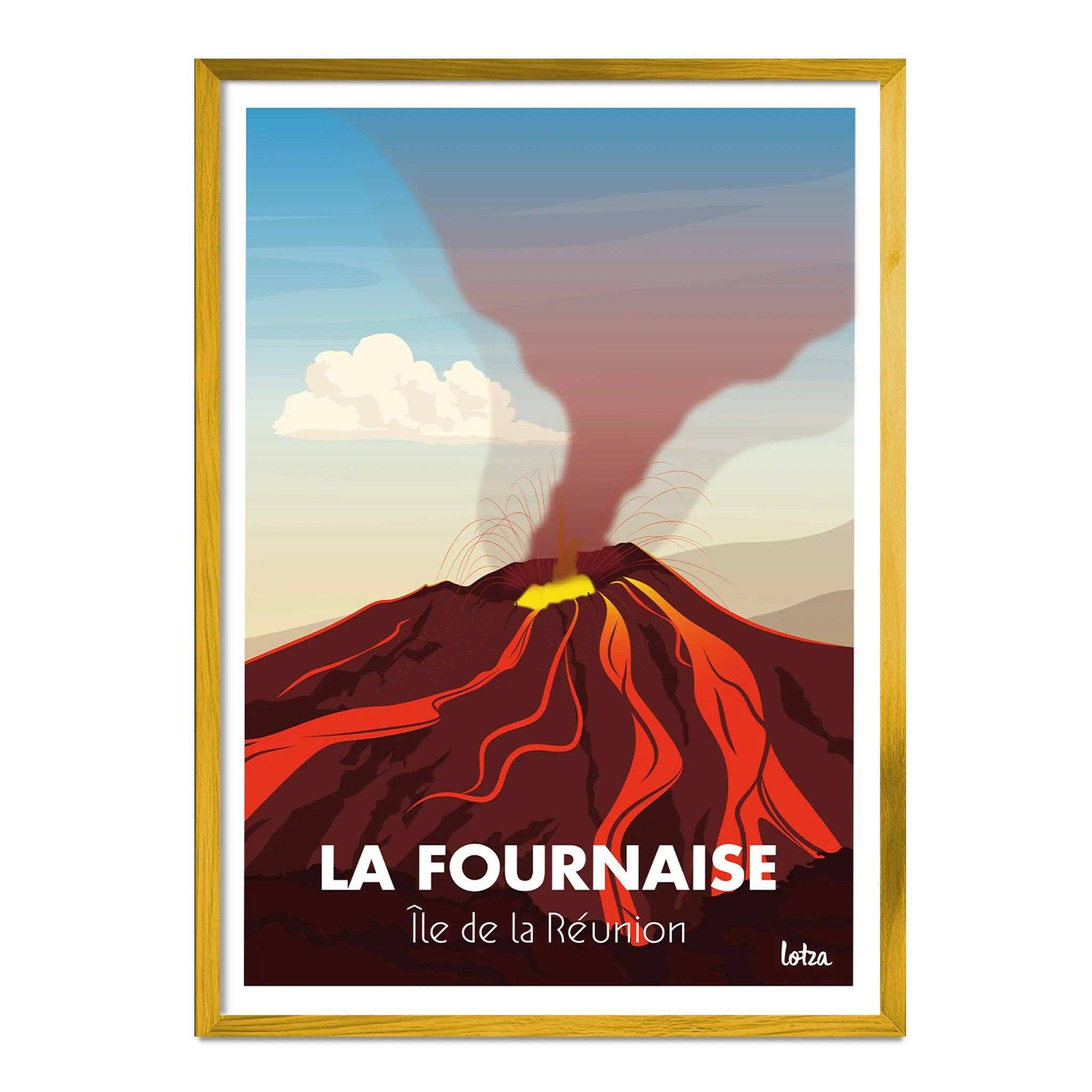 Lotza – Großhandel Poster – Plakat von La Reunion Island — Piton de la Fournaise2