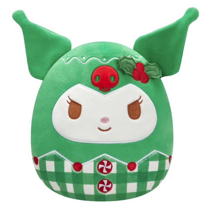 Authentic Street Signs - Wholesale Stuffed/Plush Toy - Kids & Baby - Squishmallow Christmas Sanrio Plush 8" Kuromi Plaid