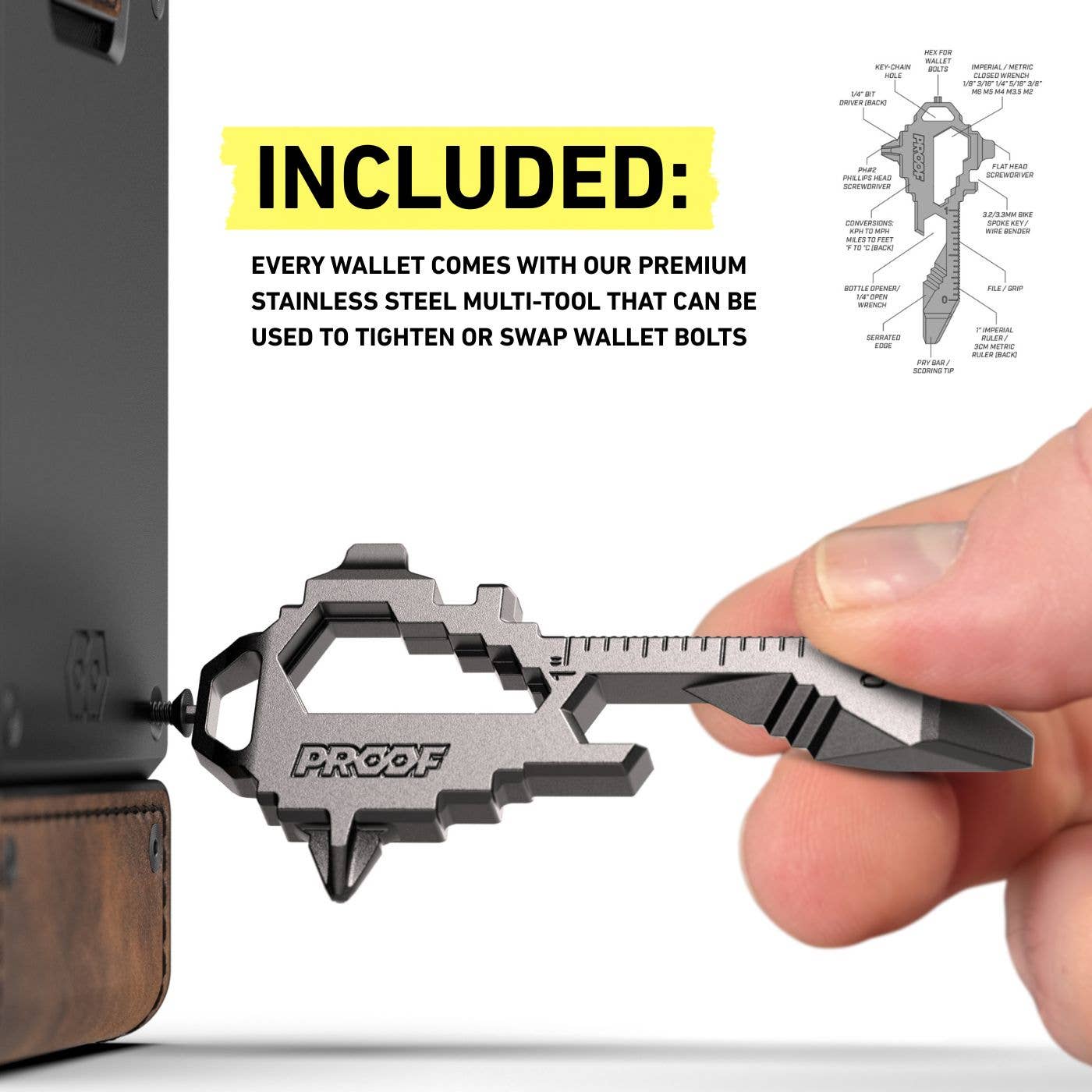 PROOF Wallets - Wholesale Wallet - Men's - PROOF Wallet | The Founder | Top Grain Bomber Leather & Dark Gunmetal9