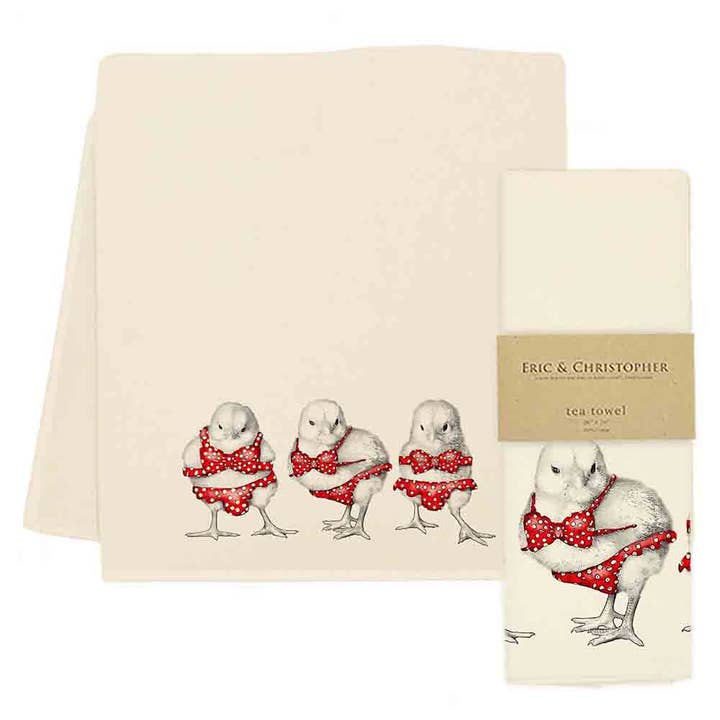 Bikini Chicks Tea Towel for wholesale by Eric & Christopher