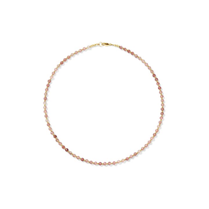 Kaylie Dawn Jewelry - Wholesale Beaded/Pearl Necklace - Elley Faceted Gemstone Necklace Handmade in USA Gold Filled6