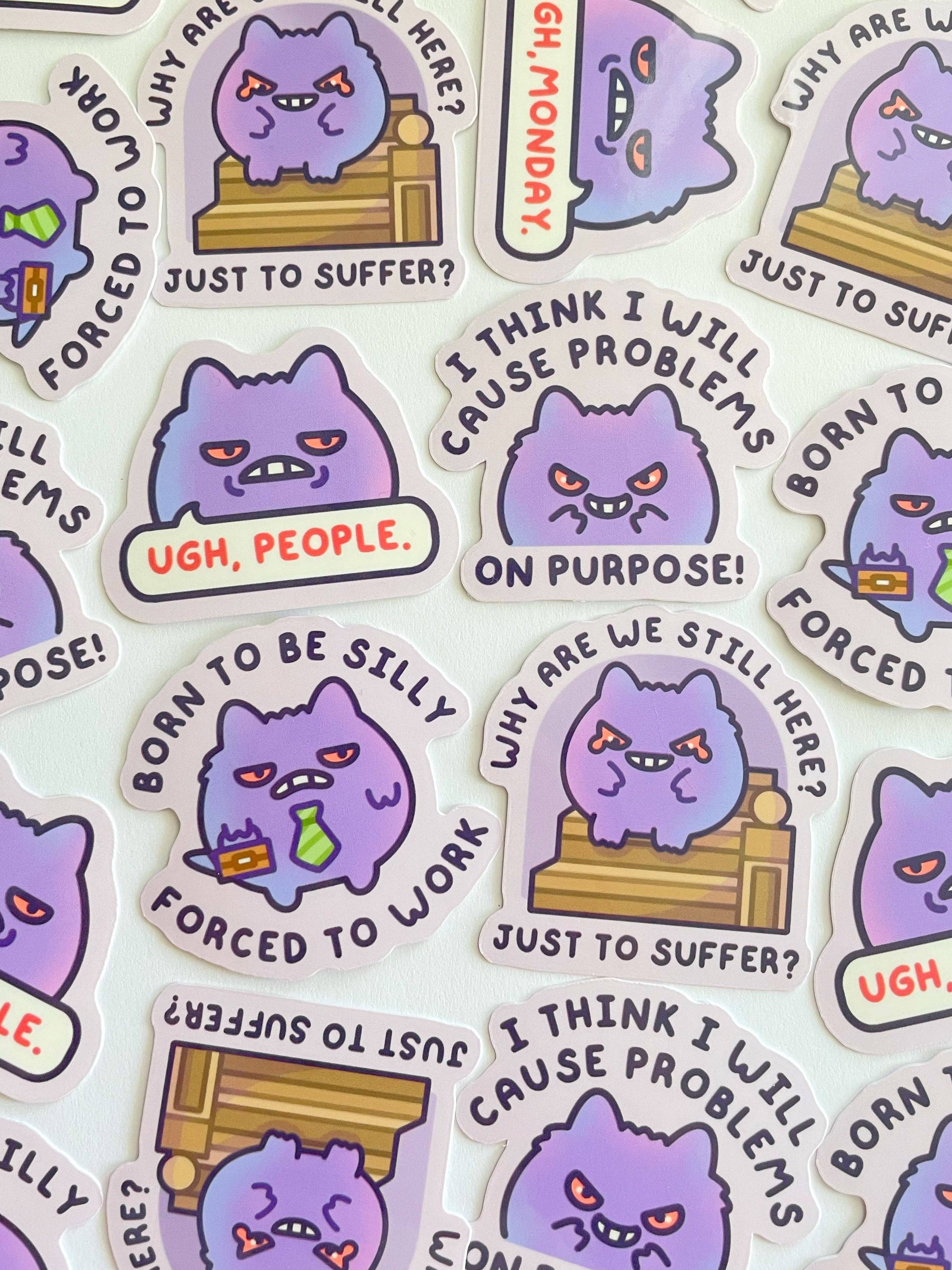 Gelly Roise - Wholesale Sticker - Smol Gengar Waterproof Stickers7