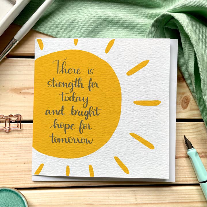 And Hope Designs – postal de incentivo por atacado – Grande é a tua fidelidade cartão de encorajamento cristão