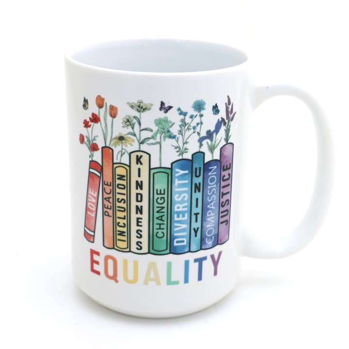 Lenny Mud - Wholesale Coffee Mug - Pride Equality Books Mug, LGBTQ support, ally mug, 15 oz.2