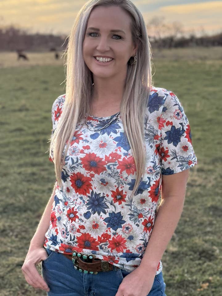 Sterling Kreek - Wholesale Blouse - Women's - Let Your Dreams Blossom Top