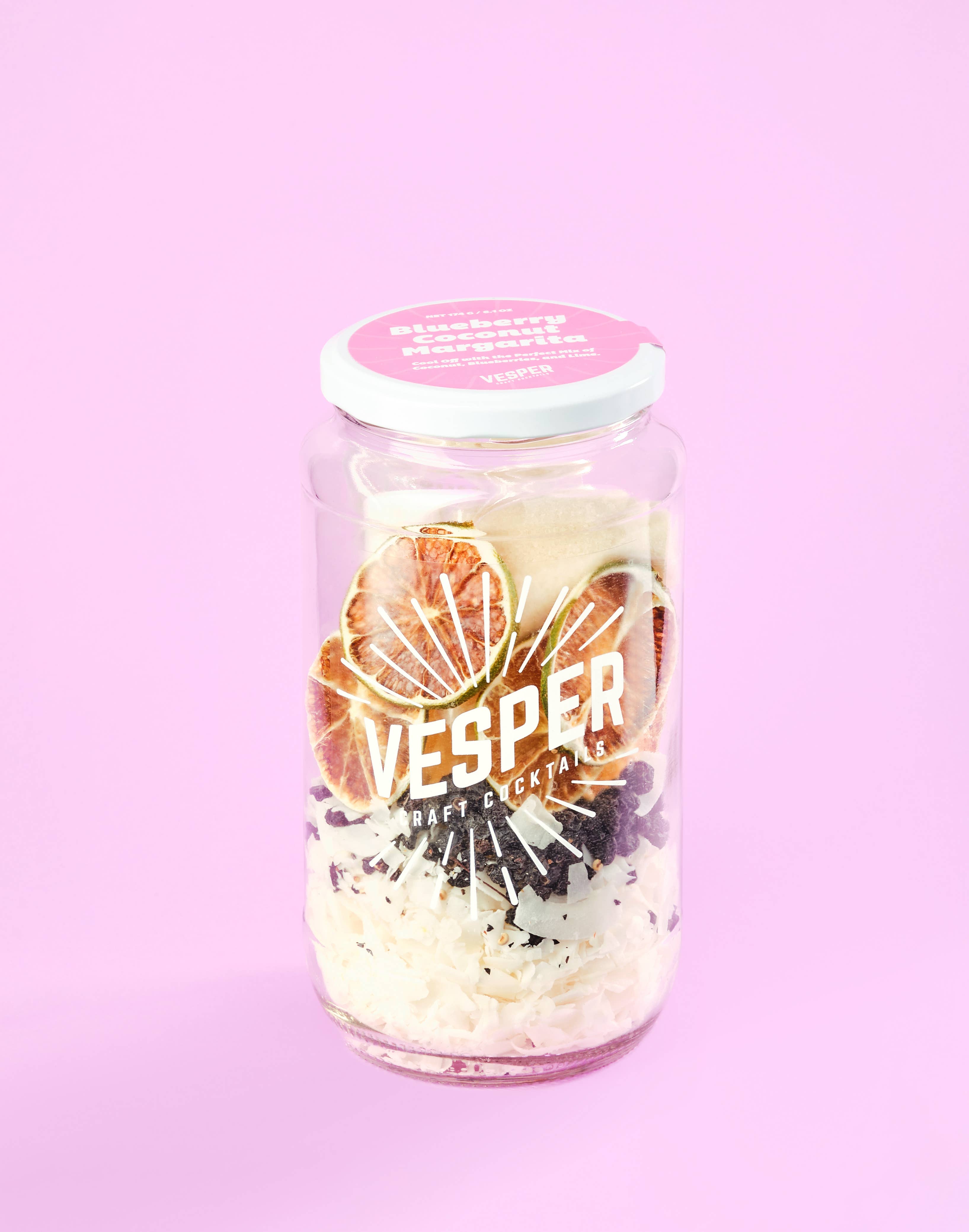 Vesper Craft Cocktails (No duties | Ships from CAN/USA) - Vendita all'ingrosso Kit per bevande fai da te - Mixer per Cocktail / Mocktail - Margarita al Mirtillo e Cocco0