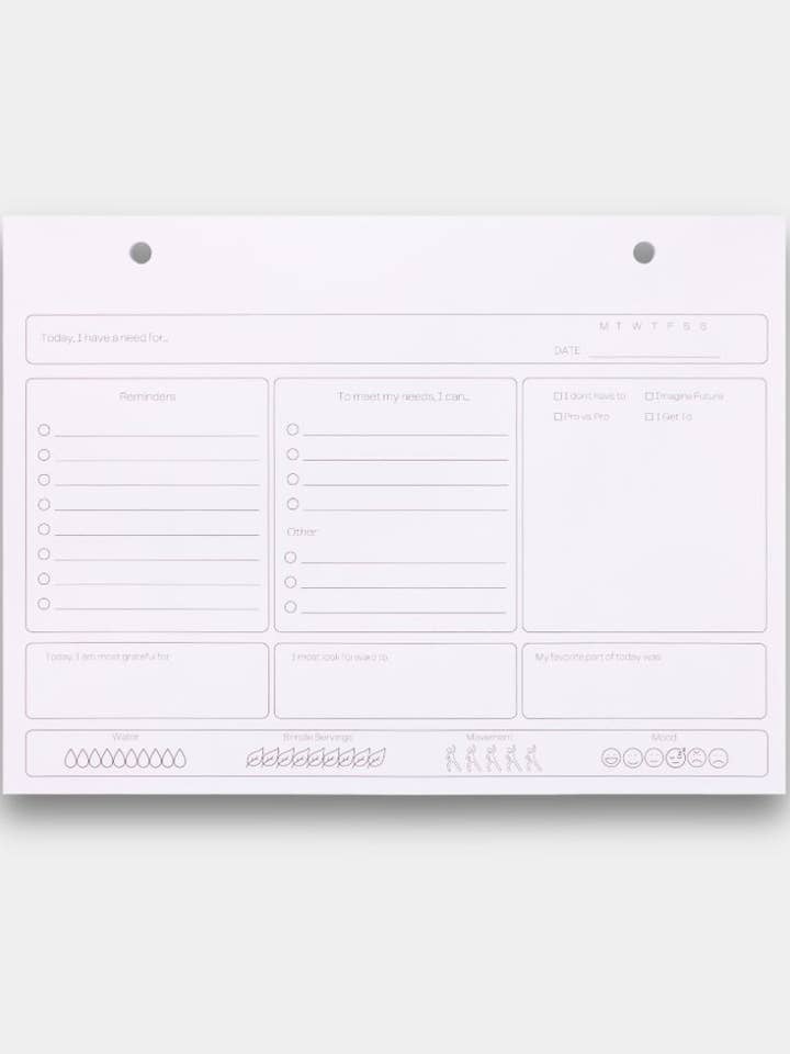 BeMo Balance Notepad Refill | 3-Month Needs-Based Planning Insert for wholesale by BEMO