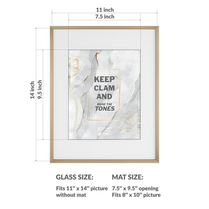 LivingTaste Home Inc - Wholesale Picture Frame - 11x14 Aluminum Picture Frame