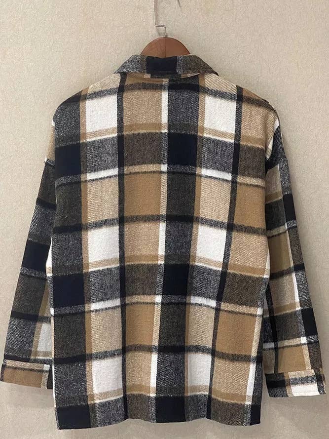 UNISHE - Vente Veste-chemise – femme - XC1238 Veste en flanelle à carreaux Femme19