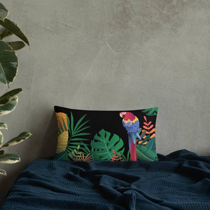 Night Macaw Cushion for wholesale by Cushion Covers Store