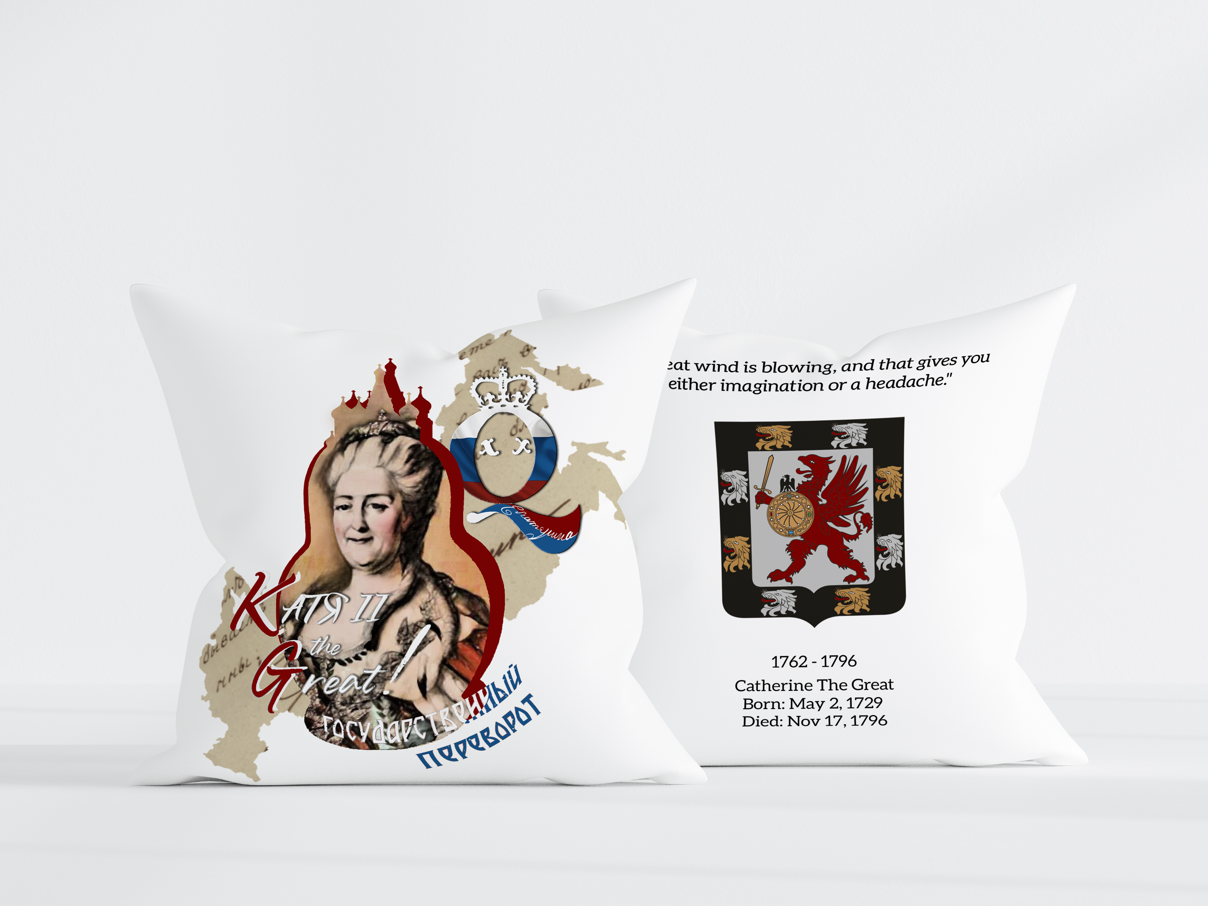 Dead Queens Style - Vente Housse de coussin - Housse de coussin Catherine la Grande3