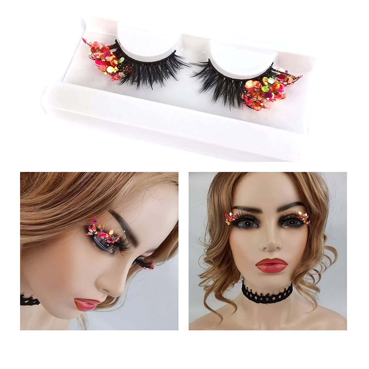 SugarQuoteMeNot LLC - Wholesale False/Fake Eyelashes - Glam Glow-in-the-Dark & Luminous Glitter Glam Eyelashes29