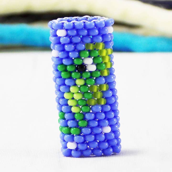 Sea Horse Smycken Frukta pärlor för hår nautiska tema Tube Big Hole 9mm Dreadlock Schmuck Extensions Charms Hippie Festival Wrap ärm för wholesale av Ninolia